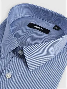 СОРОЧКА МУЖСКАЯ PEPLOS SH25132-SL СИНИЙ