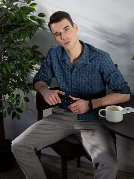 СОРОЧКА МУЖСКАЯ MAJESTIC LEGATE SH21149-R ТЕМНО-СИНИЙ