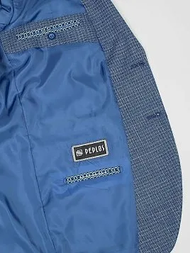 КОСТЮМ МУЖСКОЙ PEPLOS SU22049-SL ГОЛУБОЙ (ЖИЛЕТ ОТДЕЛЬНО)