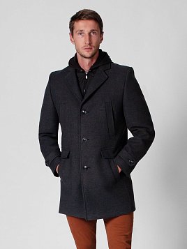 ПАЛЬТО МУЖСКОЕ PEPLOS OW2104-CT СЕРЫЙ