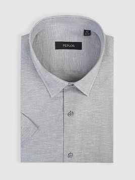 СОРОЧКА МУЖСКАЯ PEPLOS SH25089-K-R СЕРЫЙ