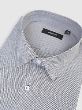СОРОЧКА МУЖСКАЯ PEPLOS SH25187-K-SL СЕРЫЙ