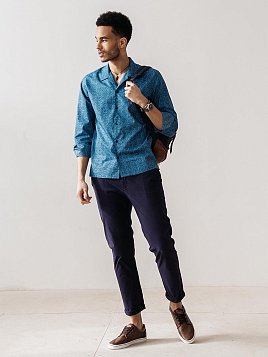 СОРОЧКА МУЖСКАЯ PEPLOS SH21242-R БИРЮЗОВЫЙ