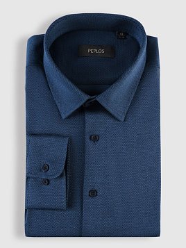 СОРОЧКА МУЖСКАЯ PEPLOS SH25245-SL ТЕМНО-СИНИЙ