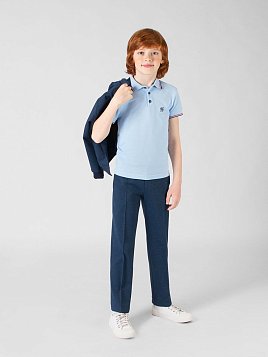 БРЮКИ ДЛЯ МАЛЬЧИКА PEPLOS TR21J015-313 СИНИЙ (Трикотажные)