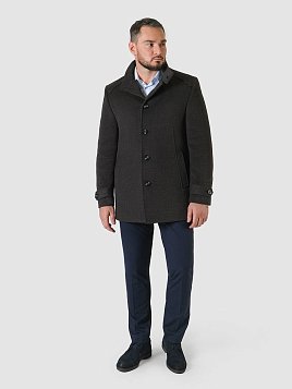 ПАЛЬТО МУЖСКОЕ PEPLOS OW2406-CT ТЕМНО-СЕРЫЙ