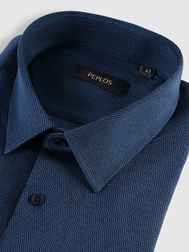 СОРОЧКА МУЖСКАЯ PEPLOS SH25245-SL ТЕМНО-СИНИЙ