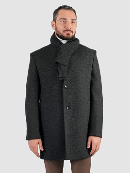ПАЛЬТО МУЖСКОЕ PEPLOS OW2505-CT ТЕМНО-СЕРЫЙ