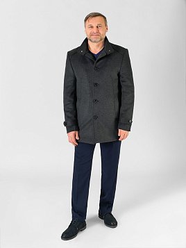 ПАЛЬТО МУЖСКОЕ PEPLOS OW2330-CT СЕРЫЙ