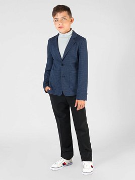 ПИДЖАК ДЛЯ МАЛЬЧИКА PEPLOS JA22J008-363 СИНИЙ (Трикотажный)