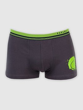 ТРУСЫ БОКСЕРЫ МУЖСКИЕ PEPLOS UW22012-BX СЕРЫЙ