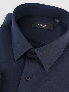 СОРОЧКА МУЖСКАЯ PEPLOS SH25144-SL ТЕМНО-СИНИЙ
