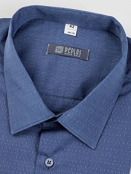 СОРОЧКА МУЖСКАЯ PEPLOS SH20143-SL ТЕМНО-СИНИЙ