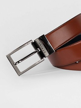РЕМЕНЬ МУЖСКОЙ PEPLOS ДВУСТОРОННИЙ C15. BELT-22-C15-20 РЫЖИЙ-ЧЕРНЫЙ