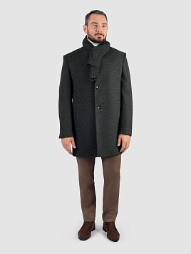 ПАЛЬТО МУЖСКОЕ PEPLOS OW2505-CT ТЕМНО-СЕРЫЙ