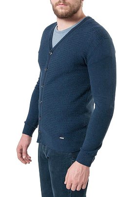 КАРДИГАН МУЖСКОЙ PEPLOS KN19C009 ГОЛУБОЙ