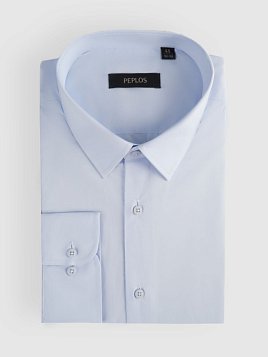 СОРОЧКА МУЖСКАЯ PEPLOS SH25075-SL ГОЛУБОЙ
