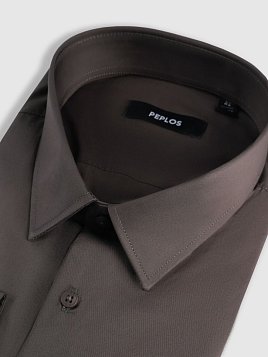СОРОЧКА МУЖСКАЯ PEPLOS SH25182-R СЕРЫЙ