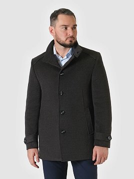 ПАЛЬТО МУЖСКОЕ PEPLOS OW2406-CT ТЕМНО-СЕРЫЙ