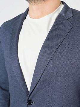 ПИДЖАК МУЖСКОЙ PEPLOS JA23115-R СИНИЙ ТРИКОТАЖНЫЙ