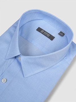 СОРОЧКА МУЖСКАЯ PEPLOS SH24062-R ГОЛУБОЙ
