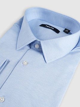СОРОЧКА МУЖСКАЯ PEPLOS SH25068-SL ГОЛУБОЙ