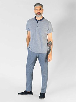 БРЮКИ МУЖСКИЕ PEPLOS TR22059-200 СВЕТЛО-СЕРЫЙ
