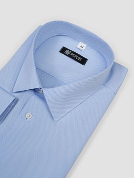 СОРОЧКА МУЖСКАЯ PEPLOS SH24067-R ГОЛУБОЙ