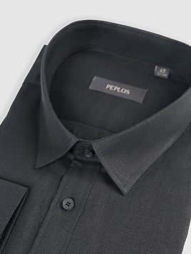СОРОЧКА МУЖСКАЯ PEPLOS SH25154-R ЧЁРНЫЙ