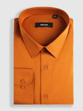 СОРОЧКА МУЖСКАЯ PEPLOS SH25211-R ОРАНЖЕВЫЙ