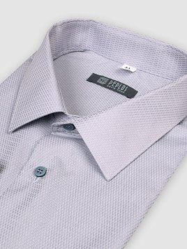 СОРОЧКА МУЖСКАЯ PEPLOS SH21094-С СЕРЫЙ