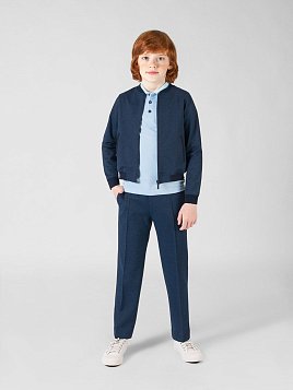 БРЮКИ ДЛЯ МАЛЬЧИКА МЛ. ШКОЛА PEPLOS TR21B015-313 СИНИЙ (Трикотажные) 