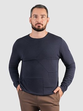 ДЖЕМПЕР МУЖСКОЙ PEPLOS KN25J015 ТЕМНО-СИНИЙ