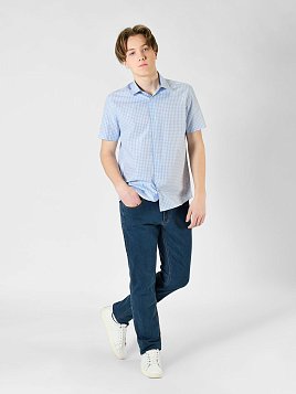 СОРОЧКА МУЖСКАЯ MAJESTIC LEGATE SH23079-К-R СИНИЙ