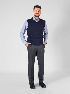 БРЮКИ МУЖСКИЕ PEPLOS TR24007-201 ТЕМНО-СЕРЫЙ