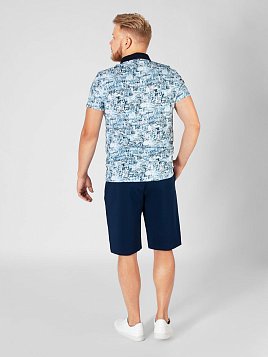 ШОРТЫ МУЖСКИЕ PEPLOS SS21004 ГОЛУБОЙ