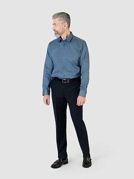 СОРОЧКА МУЖСКАЯ MAJESTIC LEGATE SH24134-R СИНИЙ
