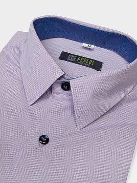 СОРОЧКА ДЛЯ МАЛЬЧИКА PEPLOS SH19J041-R СИРЕНЕВЫЙ
