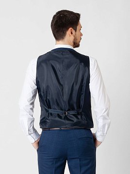 ЖИЛЕТ МУЖСКОЙ PEPLOS V21012 СИНИЙ ОТ КОСТЮМА