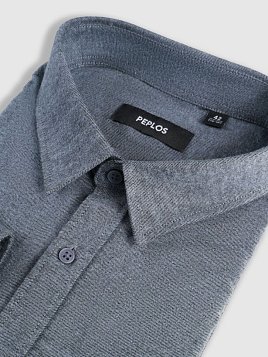 СОРОЧКА МУЖСКАЯ PEPLOS SH25191-R СИНИЙ