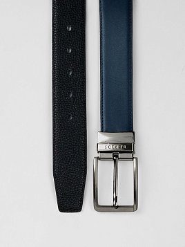 РЕМЕНЬ МУЖСКОЙ PEPLOS ДВУСТОРОННИЙ C15. BELT-22-C15-16 СИНИЙ-ЧЕРНЫЙ