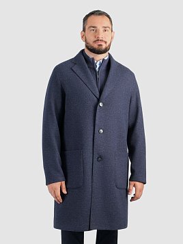 ПАЛЬТО МУЖСКОЕ PEPLOS OW2504-CT СИНИЙ