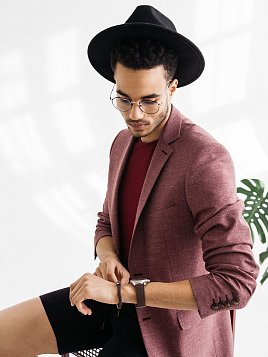 ПИДЖАК МУЖСКОЙ PEPLOS JA21032-SL БОРДО