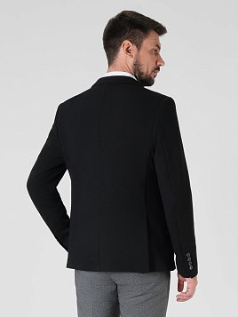 ПИДЖАК МУЖСКОЙ PEPLOS JA24106-SL ЧЁРНЫЙ ТРИКОТАЖНЫЙ
