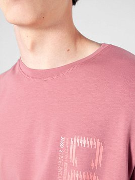 ФУТБОЛКА МУЖСКАЯ PEPLOS TS21112-R РОЗОВЫЙ