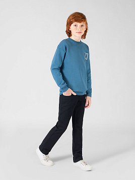 БРЮКИ ДЛЯ МАЛЬЧИКА МЛ. ШКОЛА PEPLOS P21B08-R ЧЕРНЫЙ