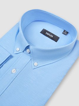 СОРОЧКА МУЖСКАЯ PEPLOS SH24244-R ГОЛУБОЙ
