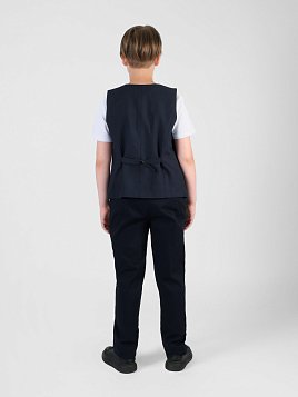 ЖИЛЕТ ДЛЯ МАЛЬЧИКА PEPLOS V25B002-332 ТЕМНО-СИНИЙ