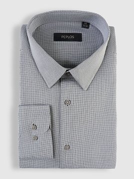 СОРОЧКА МУЖСКАЯ PEPLOS SH25184-SL СЕРЫЙ