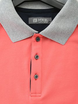 РУБАШКА-ПОЛО МУЖСКАЯ PEPLOS TS21006-P ПУРПУРНО-РОЗОВЫЙ